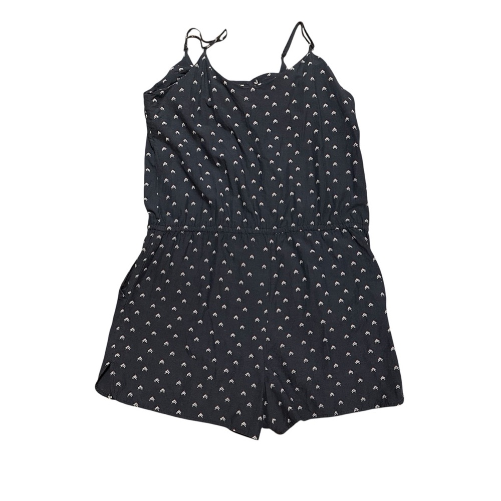 Marine Layer Navy Blue Printed Spaghetti-Strap Romper - Picture 4 of 5